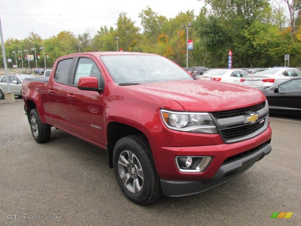 Red Rock Metallic 2015 Chevrolet Colorado Z71 Crew Cab 4WD Exterior Photo #97991740