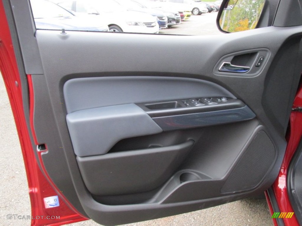 2015 Chevrolet Colorado Z71 Crew Cab 4WD Jet Black Door Panel Photo #97991788