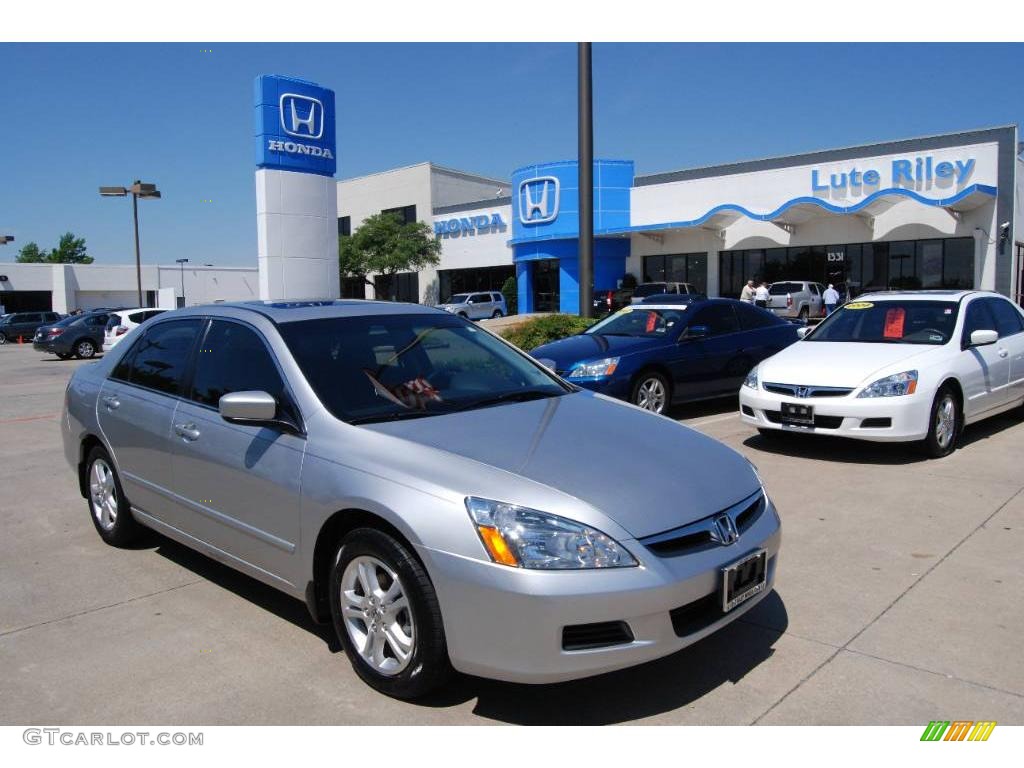 2006 Accord EX Sedan - Alabaster Silver Metallic / Black photo #1