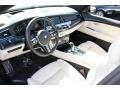 Ivory White/Black Prime Interior Photo for 2014 BMW 5 Series #97992637