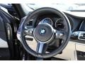 Ivory White/Black Steering Wheel Photo for 2014 BMW 5 Series #97992847