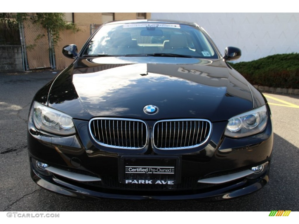 2011 3 Series 328i xDrive Coupe - Black Sapphire Metallic / Oyster/Black Dakota Leather photo #8