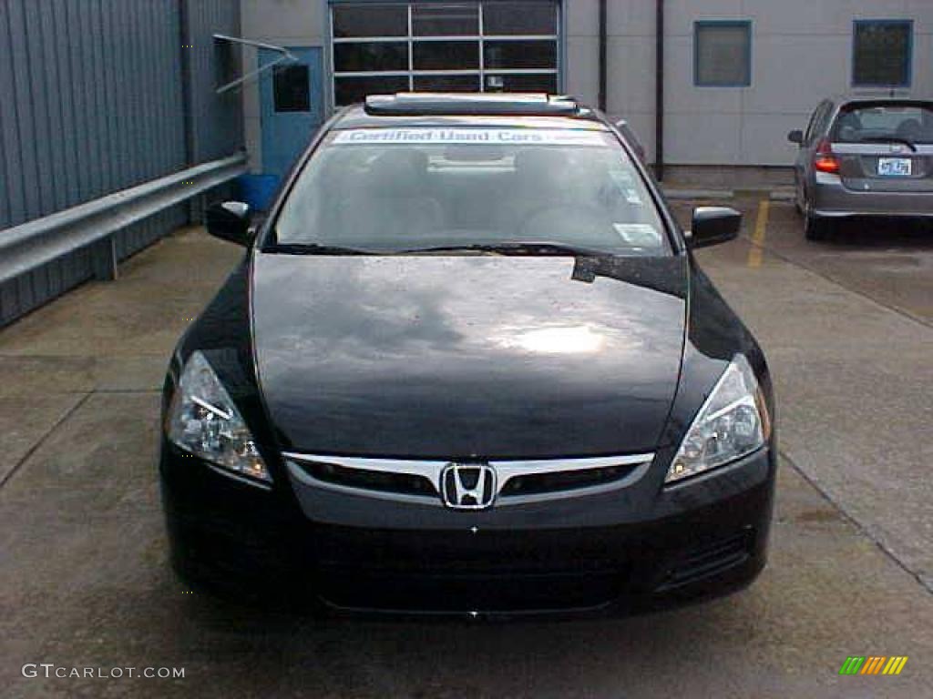 2006 Accord EX-L Sedan - Nighthawk Black Pearl / Ivory photo #3