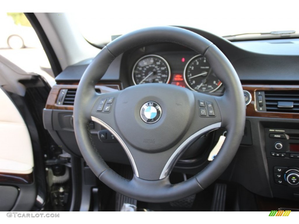 2011 3 Series 328i xDrive Coupe - Black Sapphire Metallic / Oyster/Black Dakota Leather photo #19