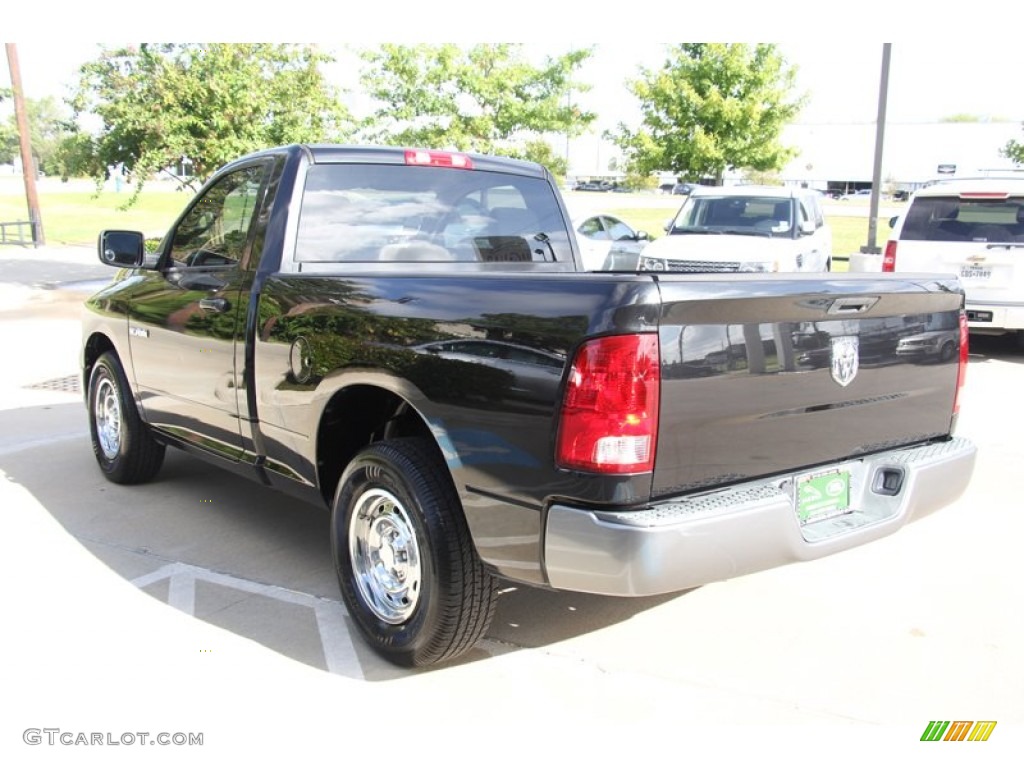 2009 Ram 1500 ST Regular Cab - Brilliant Black Crystal Pearl / Dark Slate/Medium Graystone photo #17