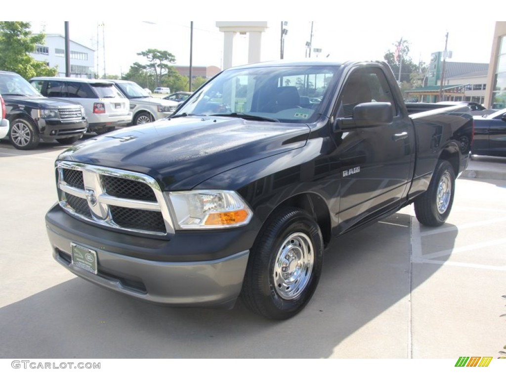 2009 Ram 1500 ST Regular Cab - Brilliant Black Crystal Pearl / Dark Slate/Medium Graystone photo #18