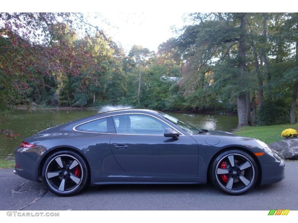 Anniversary Edition Graphite Gray 2014 Porsche 911 50th Anniversary Edition Exterior Photo #97995705