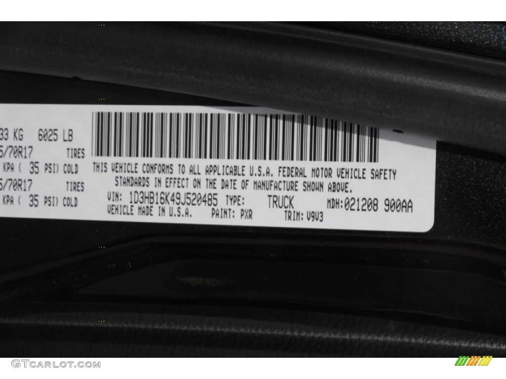 2009 Ram 1500 ST Regular Cab - Brilliant Black Crystal Pearl / Dark Slate/Medium Graystone photo #56