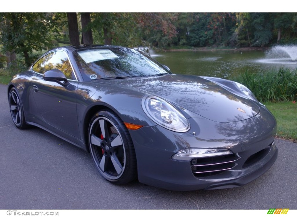 Anniversary Edition Graphite Gray 2014 Porsche 911 50th Anniversary Edition Exterior Photo #97995727
