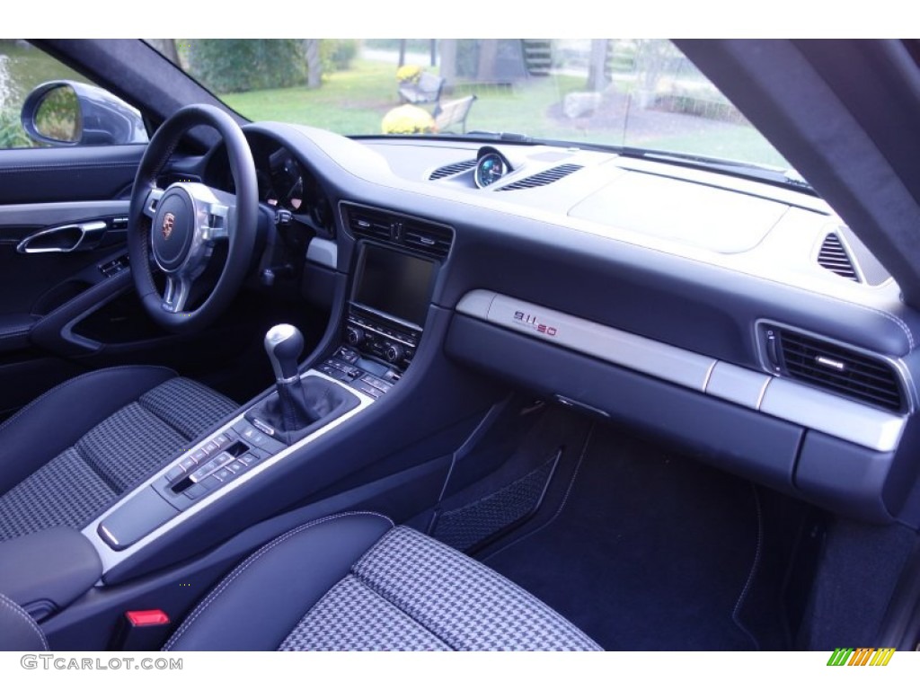 2014 Porsche 911 50th Anniversary Edition Anniversary Edition Classic Black/Dark Silver Dashboard Photo #97995855
