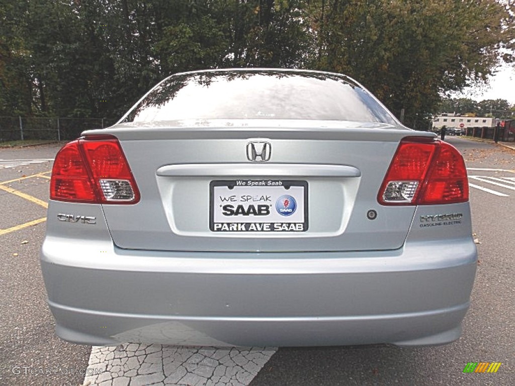 2005 Civic Hybrid Sedan - Opal Silver Blue Metallic / Gray photo #4