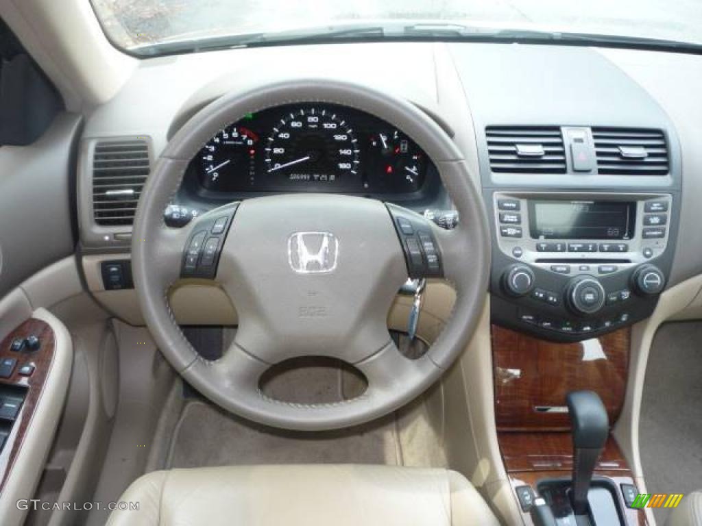2006 Accord EX-L Sedan - Desert Mist Metallic / Ivory photo #13