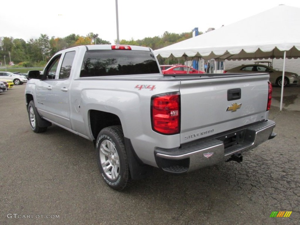 2015 Silverado 1500 LT Double Cab 4x4 - Silver Ice Metallic / Jet Black photo #4