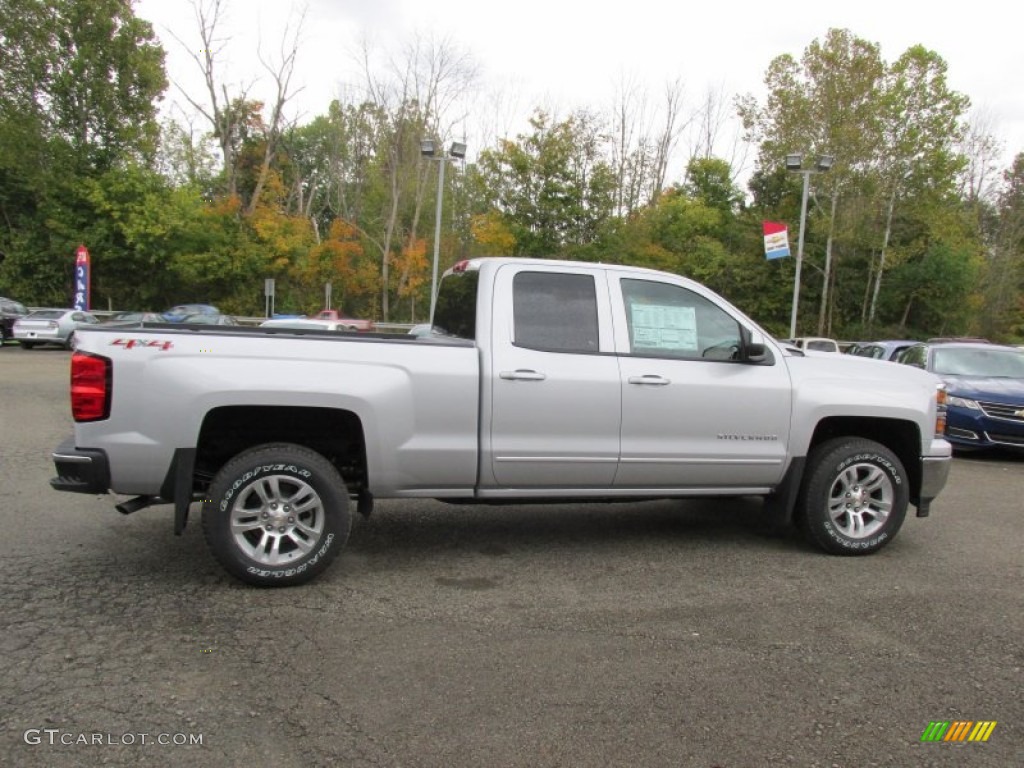 2015 Silverado 1500 LT Double Cab 4x4 - Silver Ice Metallic / Jet Black photo #9