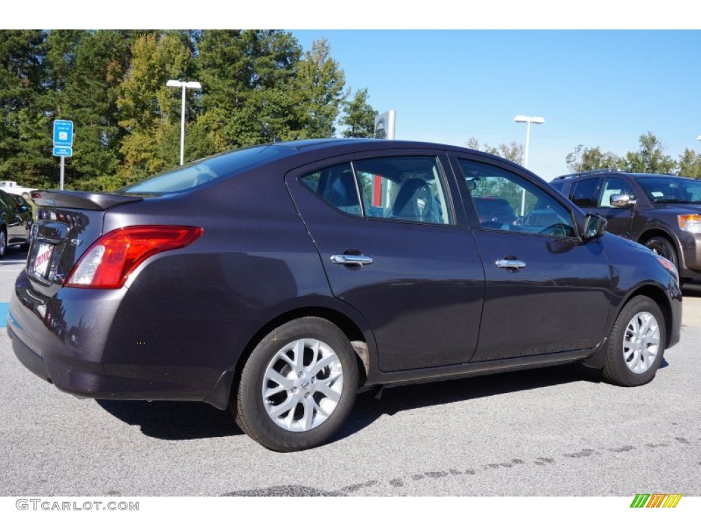 2015 Versa 1.6 SV Sedan - Amethyst Gray / Charcoal photo #5