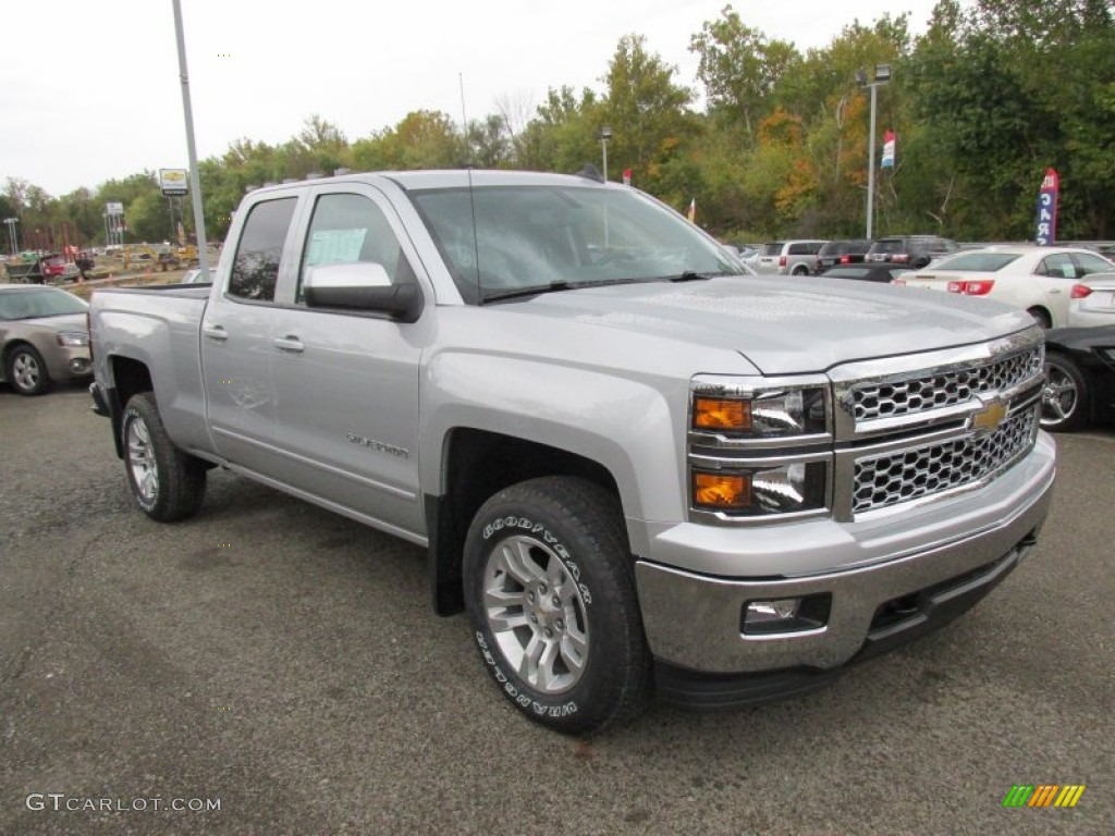 2015 Silverado 1500 LT Double Cab 4x4 - Silver Ice Metallic / Jet Black photo #10