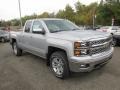 2015 Silver Ice Metallic Chevrolet Silverado 1500 LT Double Cab 4x4  photo #10