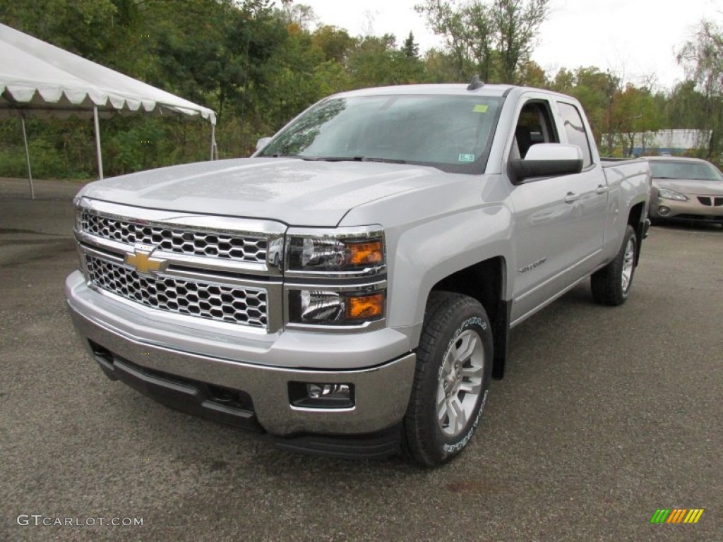2015 Silverado 1500 LT Double Cab 4x4 - Silver Ice Metallic / Jet Black photo #12