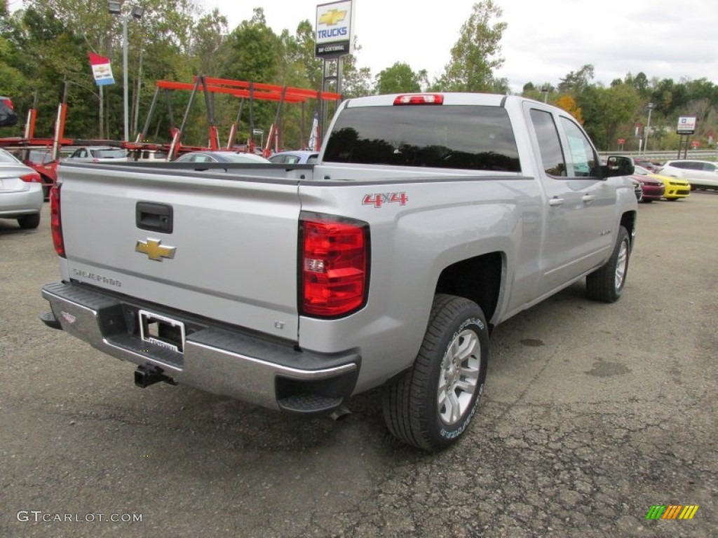 2015 Silverado 1500 LT Double Cab 4x4 - Silver Ice Metallic / Jet Black photo #8