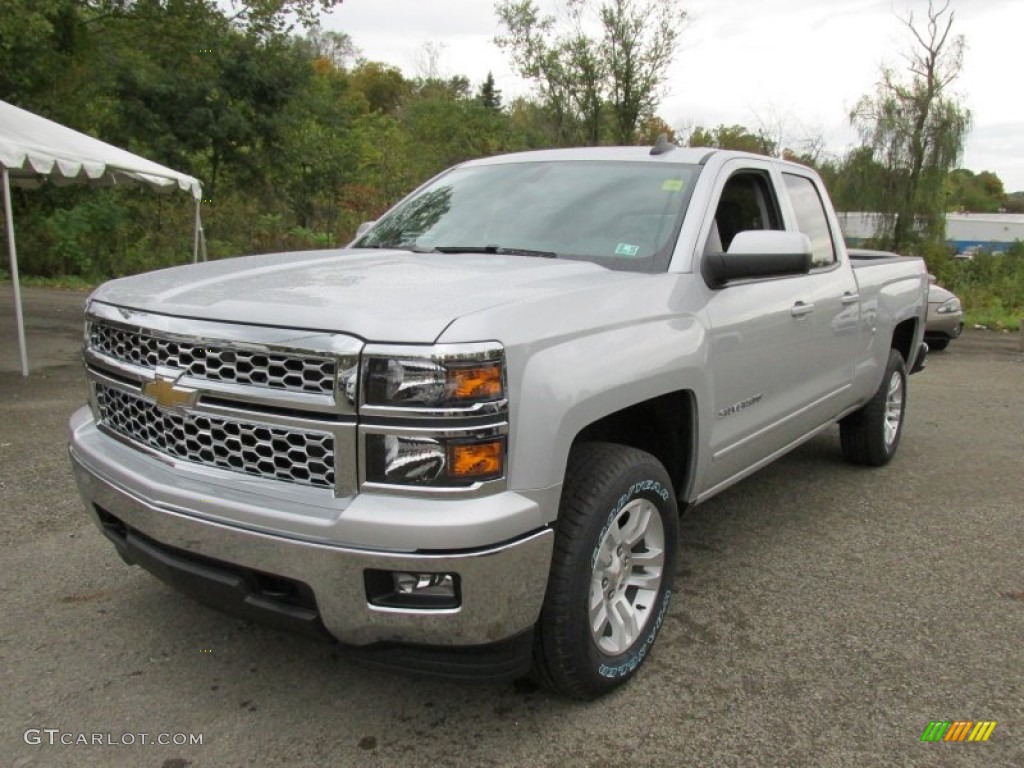 2015 Silverado 1500 LT Double Cab 4x4 - Silver Ice Metallic / Jet Black photo #12