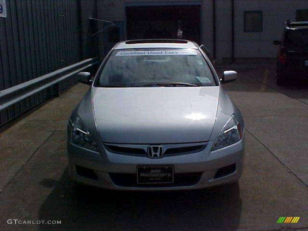 2006 Accord EX-L V6 Sedan - Alabaster Silver Metallic / Black photo #3