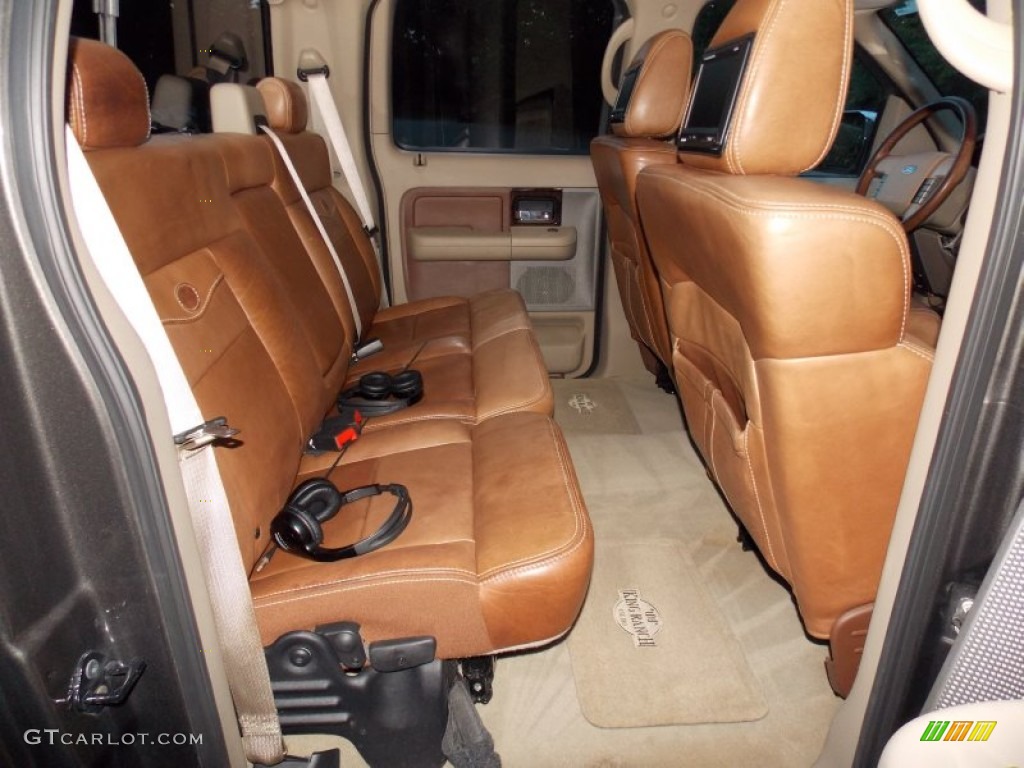 Castano Brown Leather Interior 2006 Ford F150 King Ranch SuperCrew 4x4 Photo #97999477
