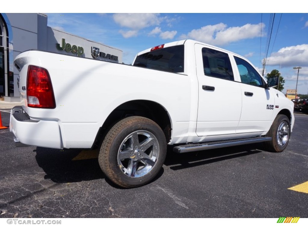 2014 1500 Express Crew Cab 4x4 - Bright White / Black/Diesel Gray photo #7