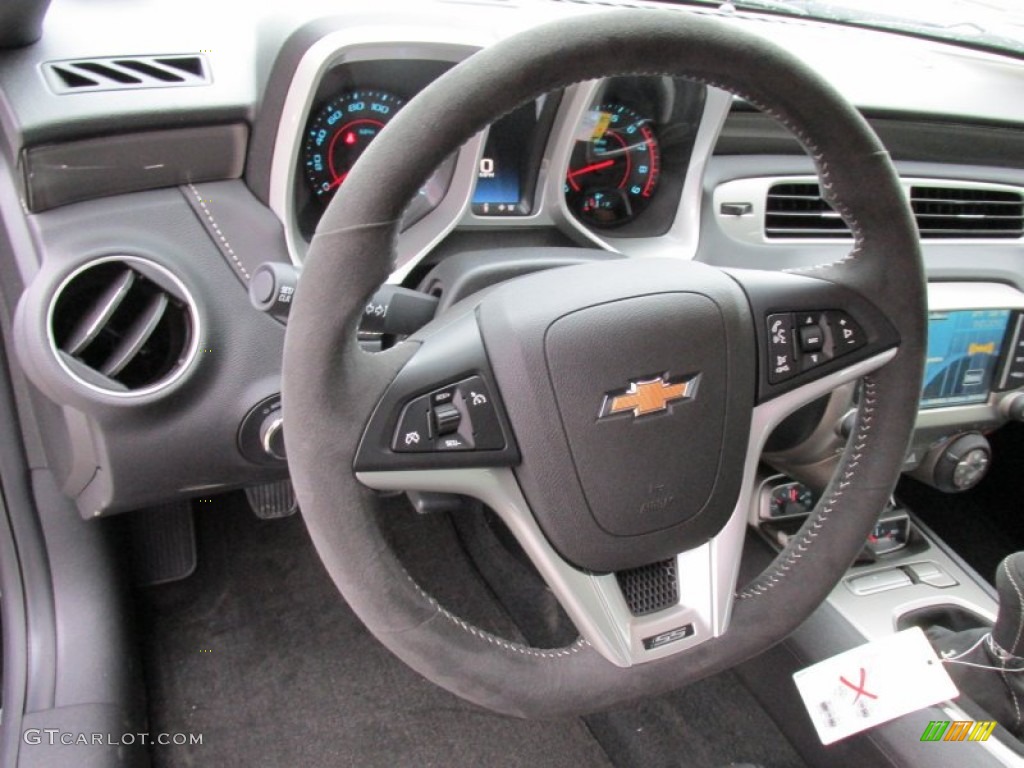 2015 Chevrolet Camaro SS/RS Coupe Black Steering Wheel Photo #98001229
