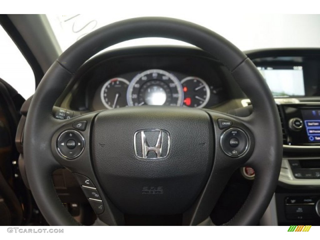 2014 Accord EX-L Sedan - Crystal Black Pearl / Black photo #23