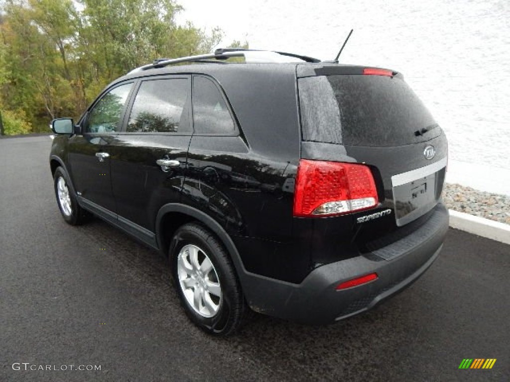 2011 Sorento LX V6 AWD - Ebony Black / Black photo #10