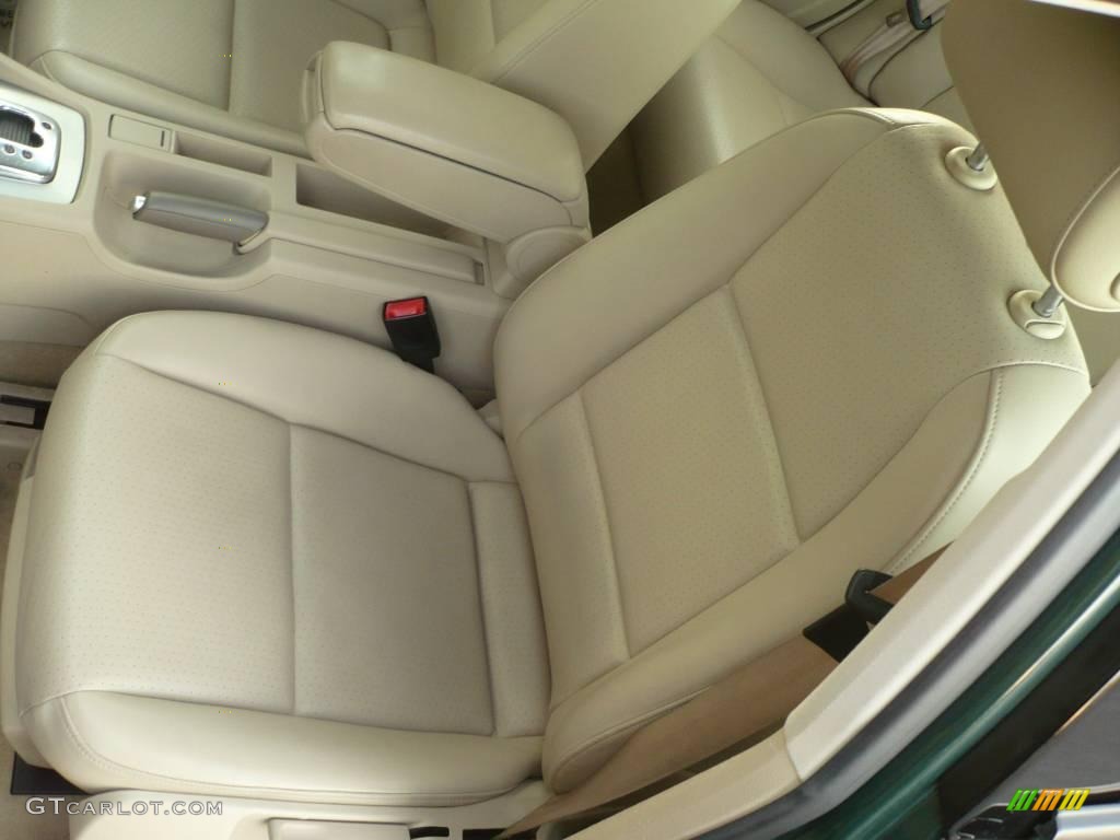 2002 A4 1.8T quattro Sedan - Goodwood Green Pearl Effect / Beige photo #12