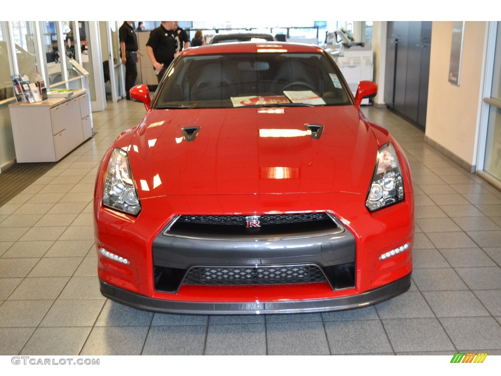 2014 GT-R Premium - Solid Red / Black Leather/Synthetic Suede photo #4
