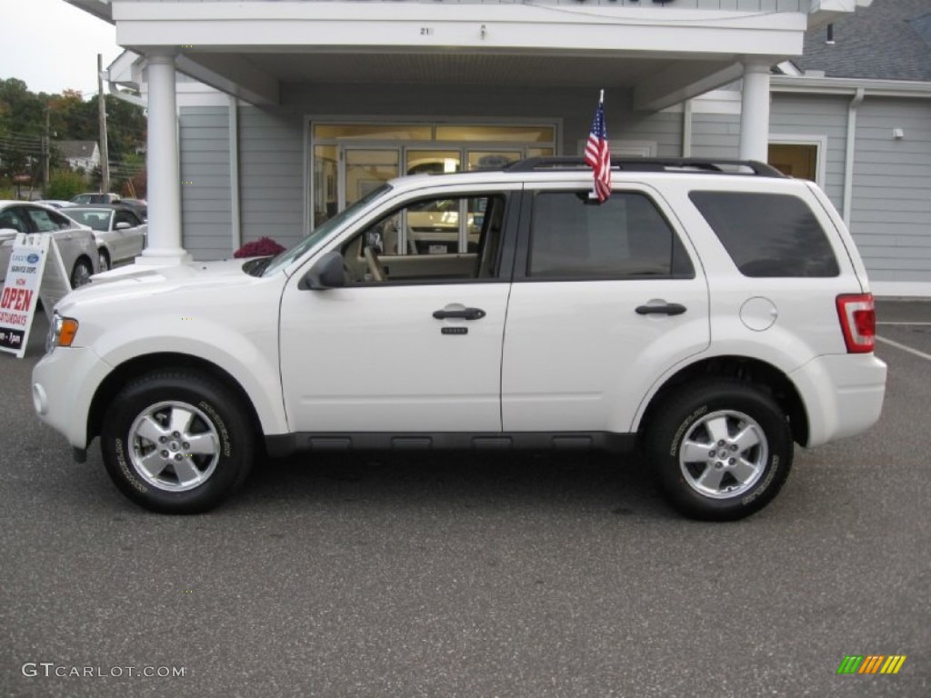 2012 Escape XLT 4WD - White Suede / Camel photo #4