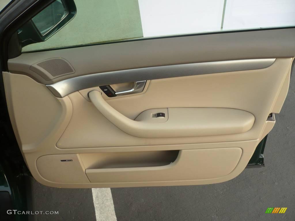 2002 A4 1.8T quattro Sedan - Goodwood Green Pearl Effect / Beige photo #14