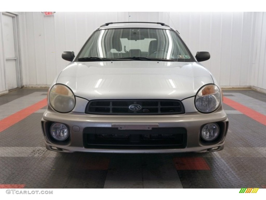 2002 Impreza Outback Sport Wagon - Platinum Silver Metallic / Gray photo #4