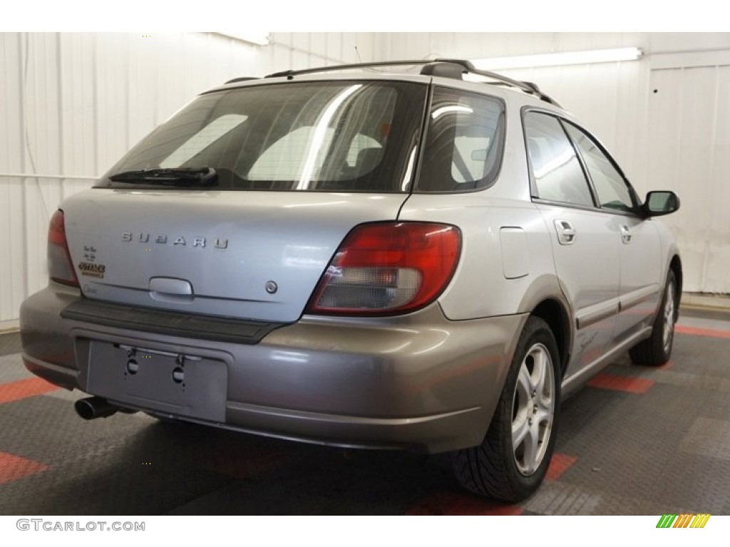 2002 Impreza Outback Sport Wagon - Platinum Silver Metallic / Gray photo #8