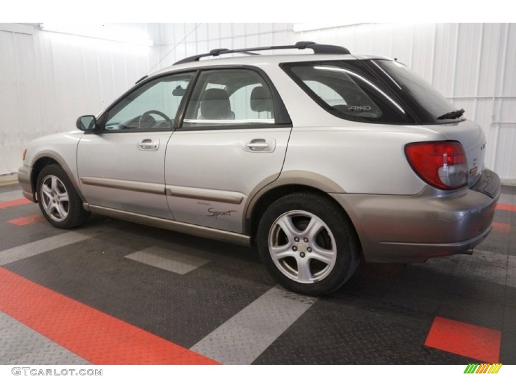 2002 Impreza Outback Sport Wagon - Platinum Silver Metallic / Gray photo #11