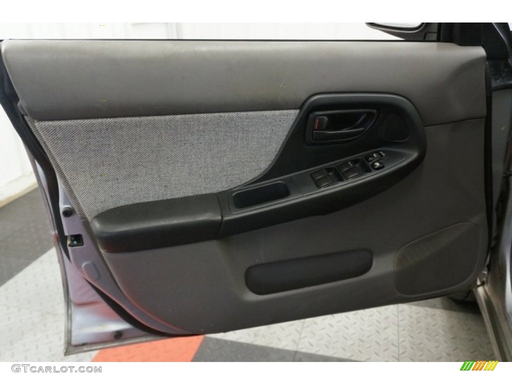 2002 Impreza Outback Sport Wagon - Platinum Silver Metallic / Gray photo #12