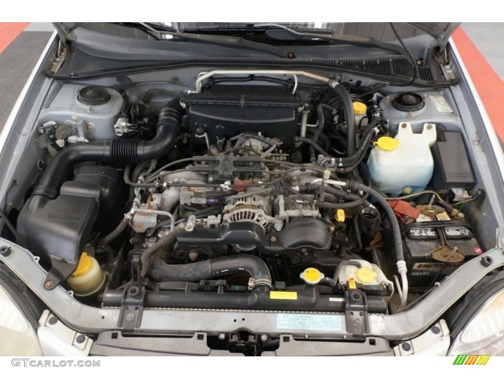 2002 Impreza Outback Sport Wagon - Platinum Silver Metallic / Gray photo #30