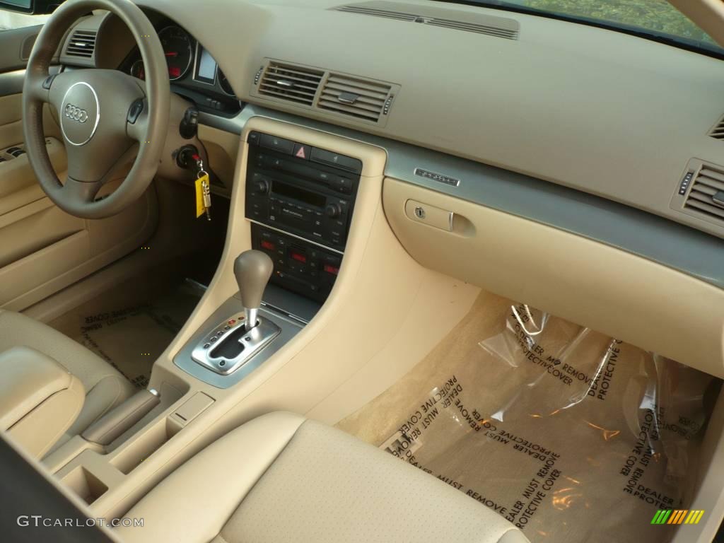 2002 A4 1.8T quattro Sedan - Goodwood Green Pearl Effect / Beige photo #19