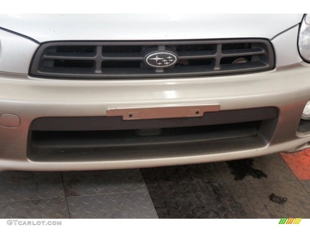 2002 Impreza Outback Sport Wagon - Platinum Silver Metallic / Gray photo #34