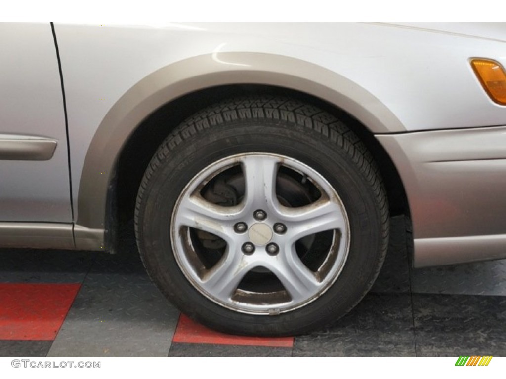 2002 Impreza Outback Sport Wagon - Platinum Silver Metallic / Gray photo #37