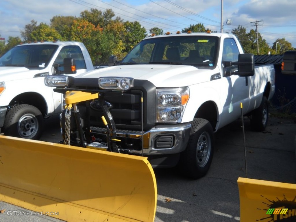 2014 F250 Super Duty XL Regular Cab 4x4 - Oxford White / Steel photo #1