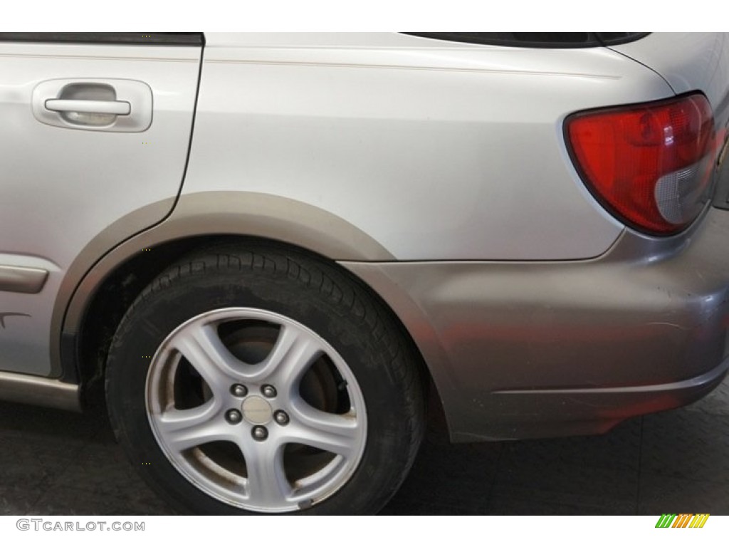 2002 Impreza Outback Sport Wagon - Platinum Silver Metallic / Gray photo #48