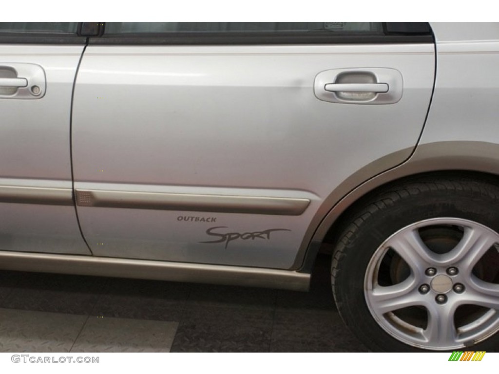 2002 Impreza Outback Sport Wagon - Platinum Silver Metallic / Gray photo #51