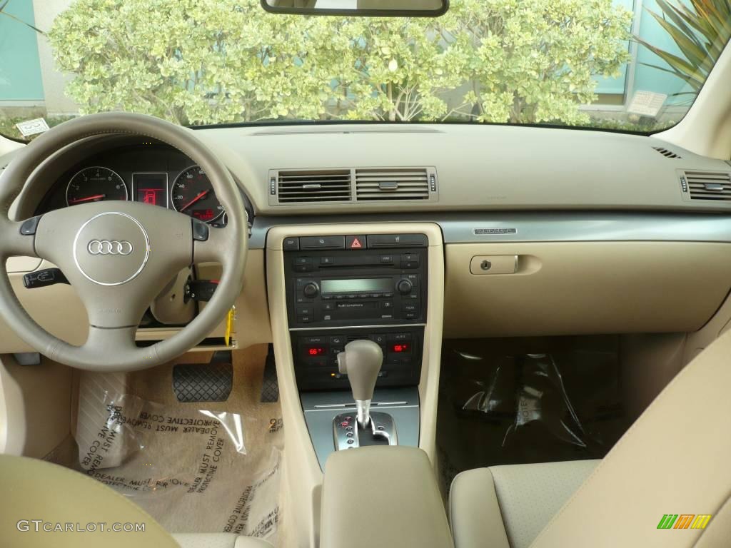 2002 A4 1.8T quattro Sedan - Goodwood Green Pearl Effect / Beige photo #21