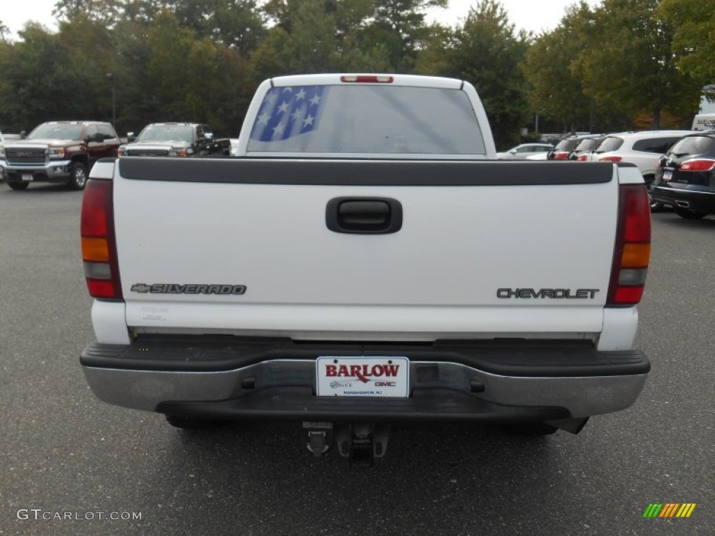 2002 Silverado 2500 LS Extended Cab 4x4 - Summit White / Graphite photo #5