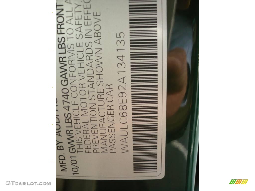 2002 A4 1.8T quattro Sedan - Goodwood Green Pearl Effect / Beige photo #26