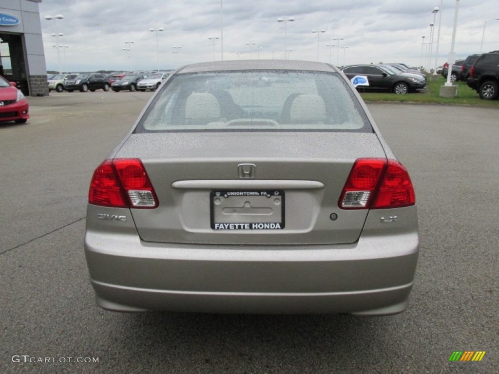 2004 Civic LX Sedan - Shoreline Mist Metallic / Ivory Beige photo #3