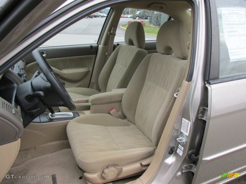 2004 Civic LX Sedan - Shoreline Mist Metallic / Ivory Beige photo #7